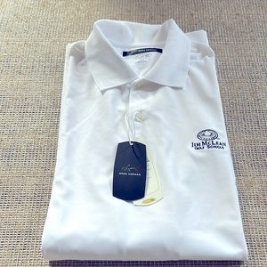 Men’s white Greg Norman collared shirt